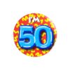 Button klein – I’m 50