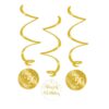 Swirl versiering gold/white 50 jaar
